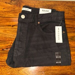 Pacsun Men black pants. Brand new with tags. 32x32 straight cut.